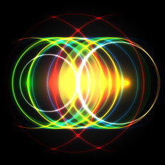 Shiny colorful vector circles