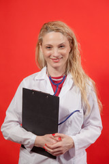 Female Doctor Portrait Folder
