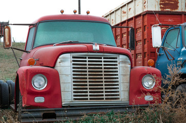 Vintage Red Pickup