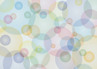 Digital painting. Abstract geometric colorful vector background with bubbles