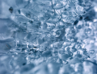 Icicles with various shapes