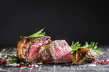 Rolgordijnen steak gerecht © karepa