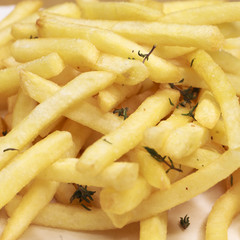  Pile of a potato french fries