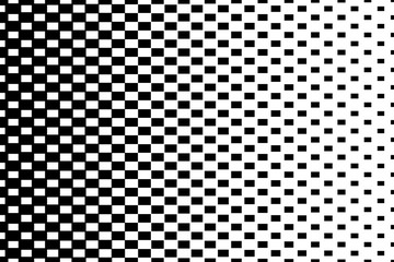 Gradient halftone rectangles background. Pop art template. Black and white texture. - 190409484