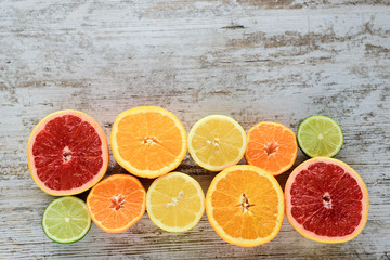 Fototapeta na wymiar Fresh cut citrus III