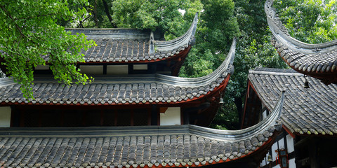 View of traditional roof ,tile ,of chinese buildings