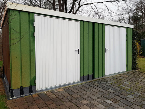 Doppelgarage Schuppen aus Metall