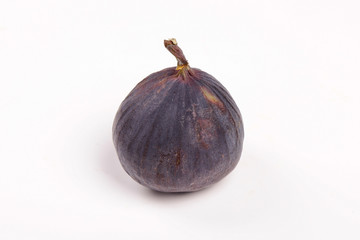 Fresh figs isolated on white background. Figs cut in half, in section