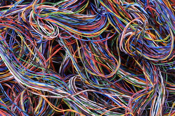 Colored telecommunication cables and wires