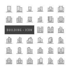Building icons set, Urban icon building, icons modern design style