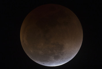 スーパーブルーブラッドムーン直後(2018/1/31)