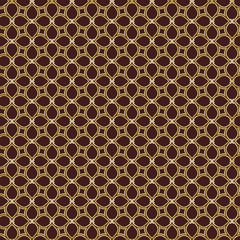 Seamless vector golden ornament. Modern background. Geometric modern pattern