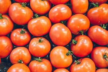 texture of red tomatoes