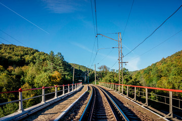 Fototapeta na wymiar Railroad tracks. Railway tracks