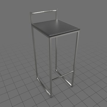 Modern square bar stool