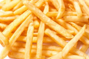 Pile of french fries background
