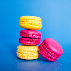 Colorful macaron cookies