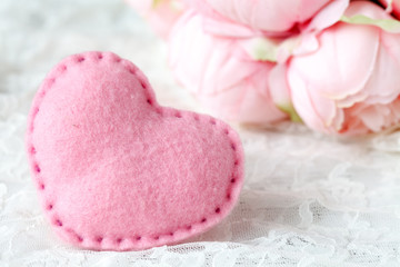 Wedding decoration in pink color