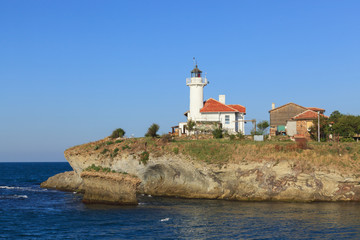 Fototapeta na wymiar the lighthouse island of St. Anastasia.