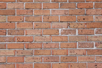 Background, texture. Brick wall of red-brown color