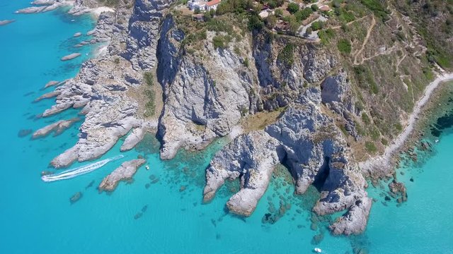Calabria coastline as seen from the air