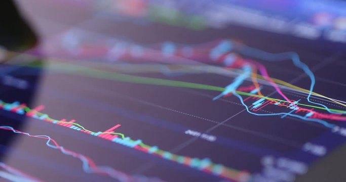 Stock market display graph