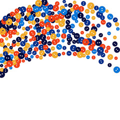 Vector Confetti Background Pattern. Element of design. Colored buttons on a white background.