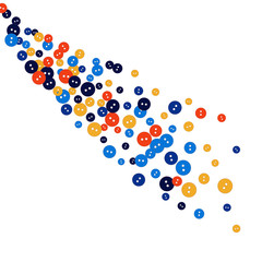 Vector Confetti Background Pattern. Element of design. Colored buttons on a white background
