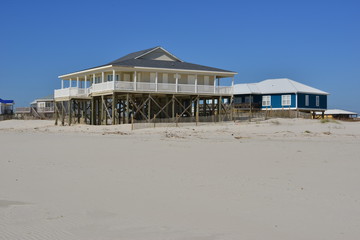 Fototapeta premium The Beach at Dauphin island in Alabama 