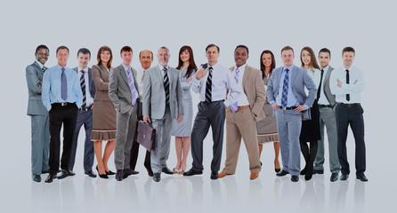 Obraz premium Young attractive business people - the elite business team.