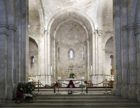 Jerusalem, Israel - Interior of the Church of St. Anne jerusalem