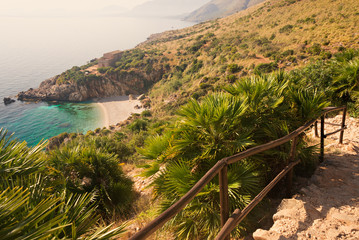 Secluded beach in Lo Zingaro NP near Scopello in Sicily © iPics