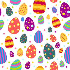 Easter and Spring Wallpaper Seamless Pattern Background