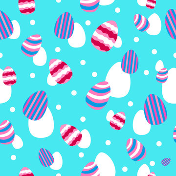 Easter and Spring Wallpaper Seamless Pattern Background