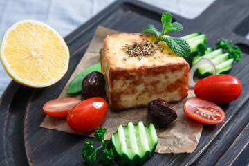 Cheese Saganaki, Greece appetizer