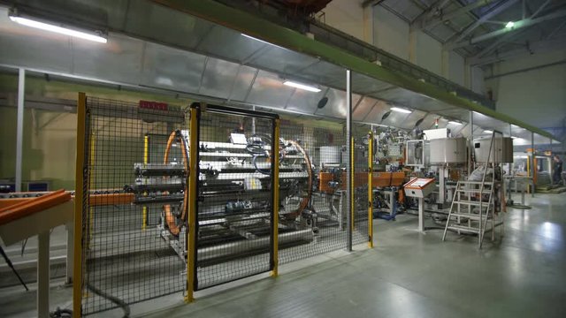 Modern High-tech robotic line for production of heating radiators