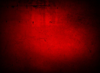 Fototapeta premium Red dark concrete texture wall background