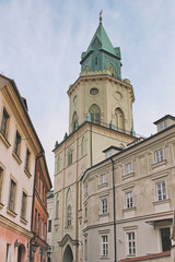 Fototapeta na wymiar Trinity tower, Lublin old town, Poland