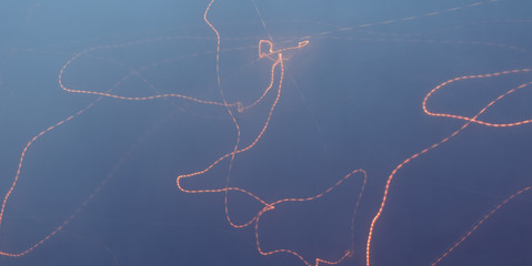 Curly light stripe, abstract background. Beautiful abstract light background, electricity flash.