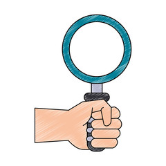 Magnifying glass symbol icon vector illustration graphic design