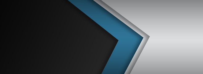 Dark geometric background with blue and white