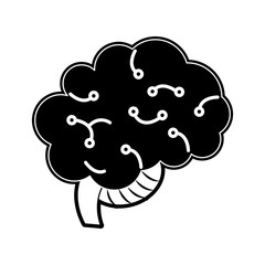 Human brain isolated icon vector illustration graphic design