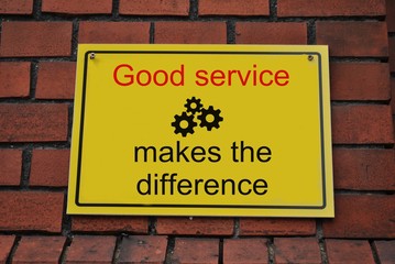 Good service make a difference - obrazy, fototapety, plakaty