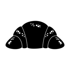 Croissant fresh bread icon vector illustration graphic design