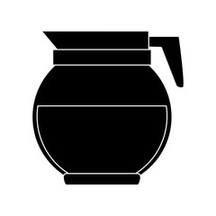 Coffee glass pot icon vector illustration graphic design