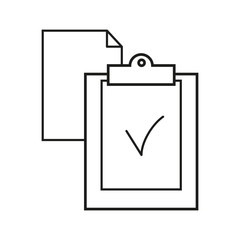 Clip board work task icons
