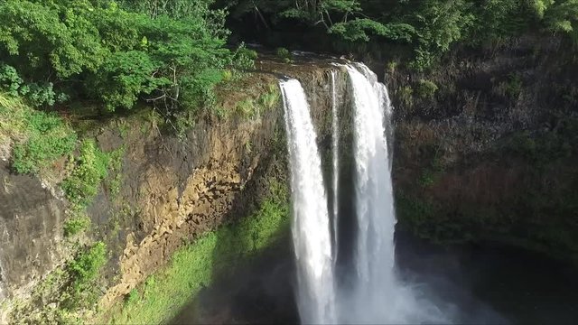 Waterfalls of the Hawaiian island of Kauai
