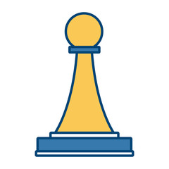 Chess piece symbol icon vector illustration graphic design