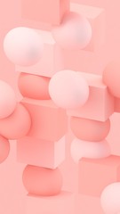 3d lines background. Abstract wallpaper. Geometric shapes. Trendy modern illustration. 3d rendering. Poster backdrop. Colorful poster backdrop. Minimal style.