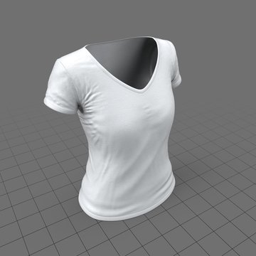 Worn v-neck shirt without tag (womens)